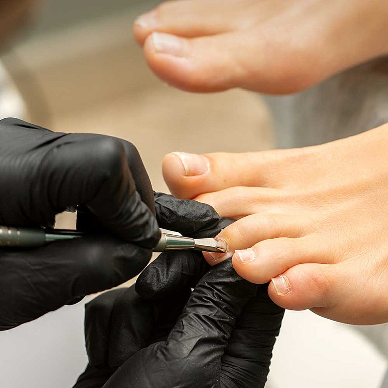 Педикюр с гел лак